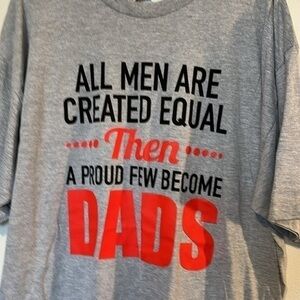 Mad Engine seal of approval short sleeve dad t shirt grey blk red XLT